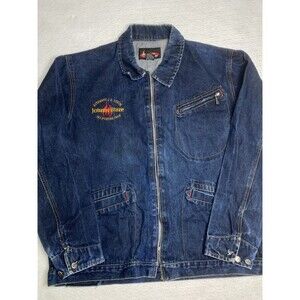 Vintage Johnny Blaze New York City JB Denim Jean Jacket Hip Hop Wu Tang XL Y2K